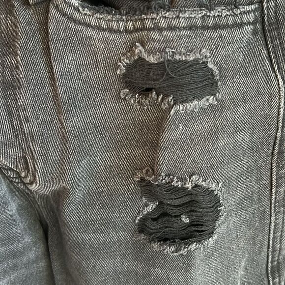 Flying Monkey Distressed High Rise Ankle Straight Jeans Size 24 - Picture 8 of 8